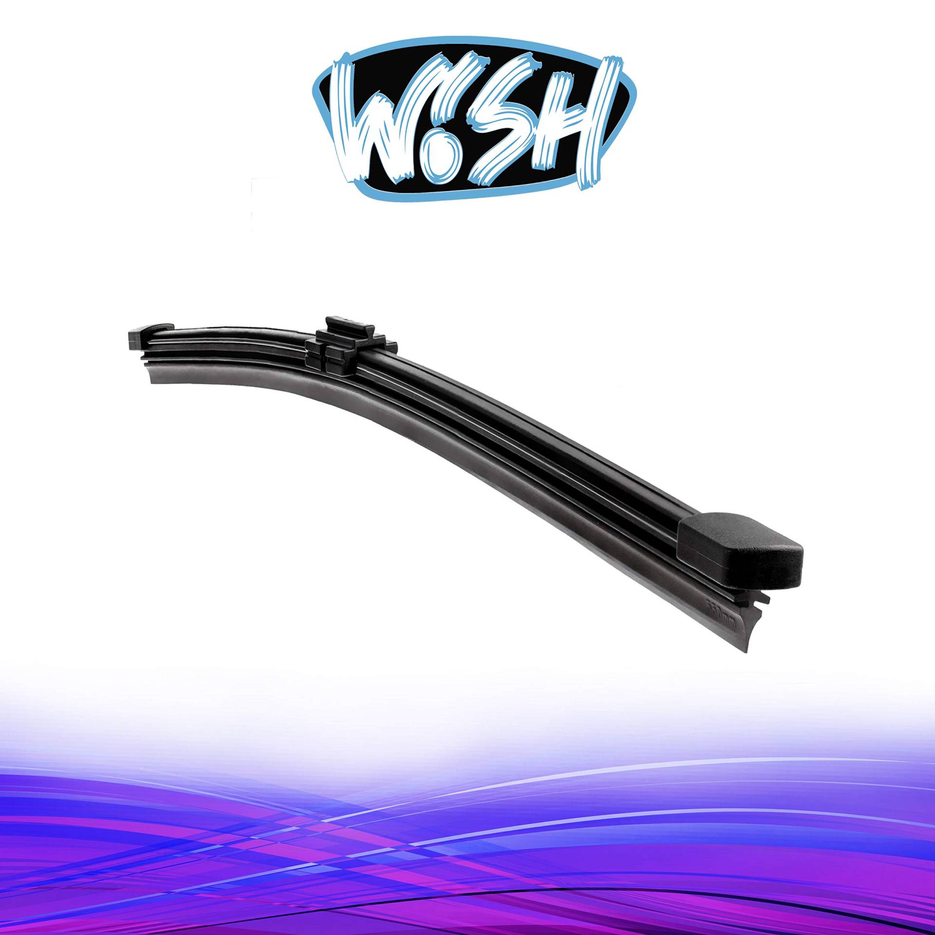 Wish® ReView F Heck Scheibenwischer Länge: 10" 250mm Wischer Wischblatt Hinten Heckscheibenwischer Heckwischer RF10 von Wish