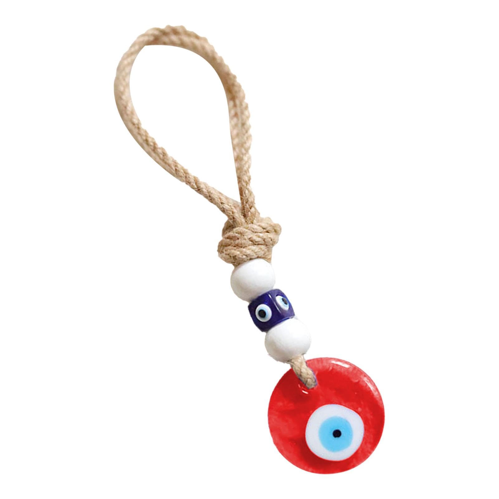 Auto Evil Eye Dekor,Devil Blue Eyes Autoanhänger - Evil Eye Rückansicht Auto Ornament - Türkischer blauer böser Blick-Anhänger, böser Blick-Charm, glückliche Auto-Innendekoration für Auto, Rückansicht von Wisylizv