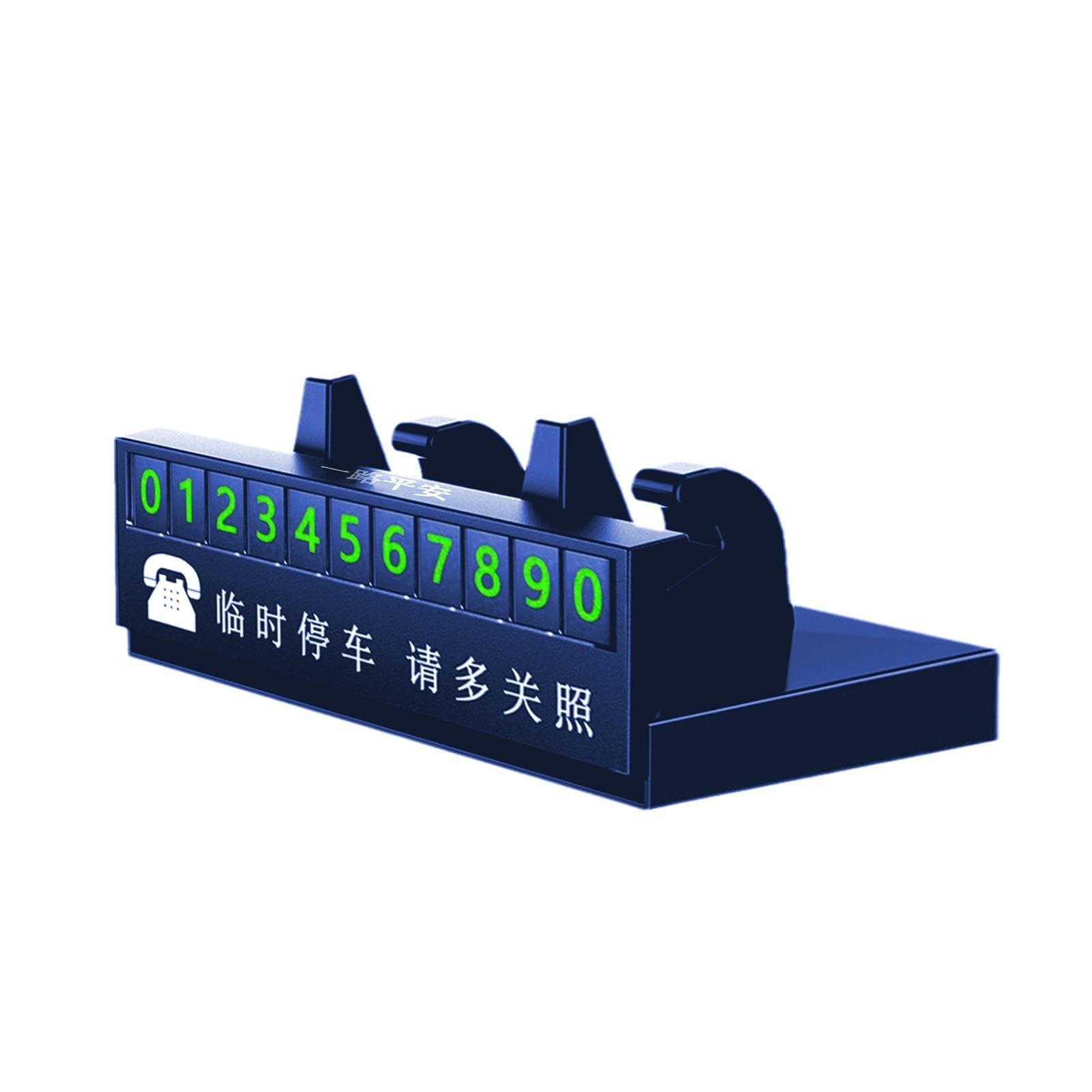 Wisylizv Parknummernschild – Temporärer Stop-Telefonnummernanzeige, Diffusor für Auto-Armaturenbrett, sichere Auto-Stop-Telefonnummernanzeige, Automobil-Parknummer-Schild, Parkhilfe von Wisylizv