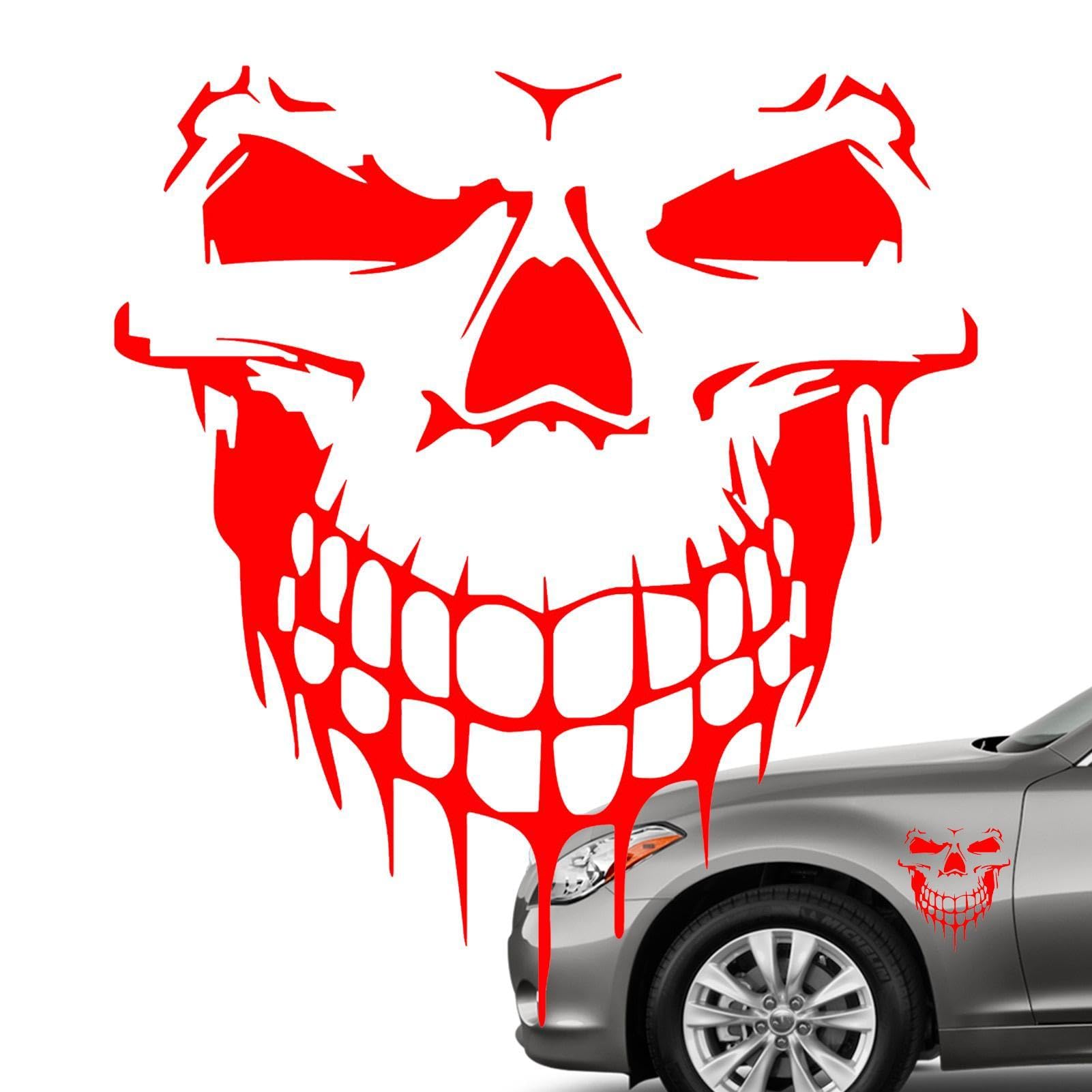 Wisylizv Totenkopf-Aufkleber für Autos | Totenkopf Vinyls Autoaufkleber Reflektierend,Vinyl Graphics Decals Scratch Hiddens Autoaufkleber bunt von Wisylizv