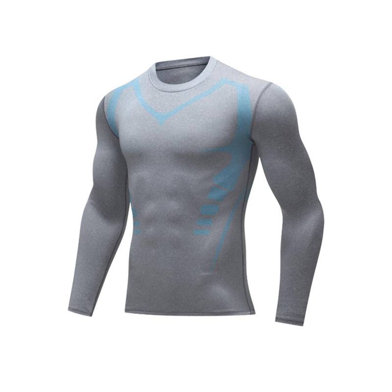 WitmAn Körperformende Sportbekleidung für Herren, körperformende Kleidung mit Ioneneffekt, langärmelige körperformende Sportbekleidung (1PCS-D,XL) von WitmAn