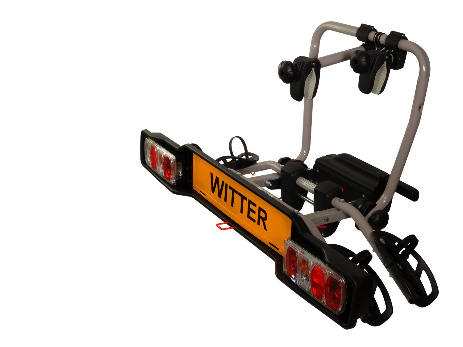Witter ZX302EU Fahrradträger für die Anhängerkupplung | Kupplungsträger für 2 Fahrräder | 34 kg Zuladung | 13-poliger Stecker von Witter Towbars