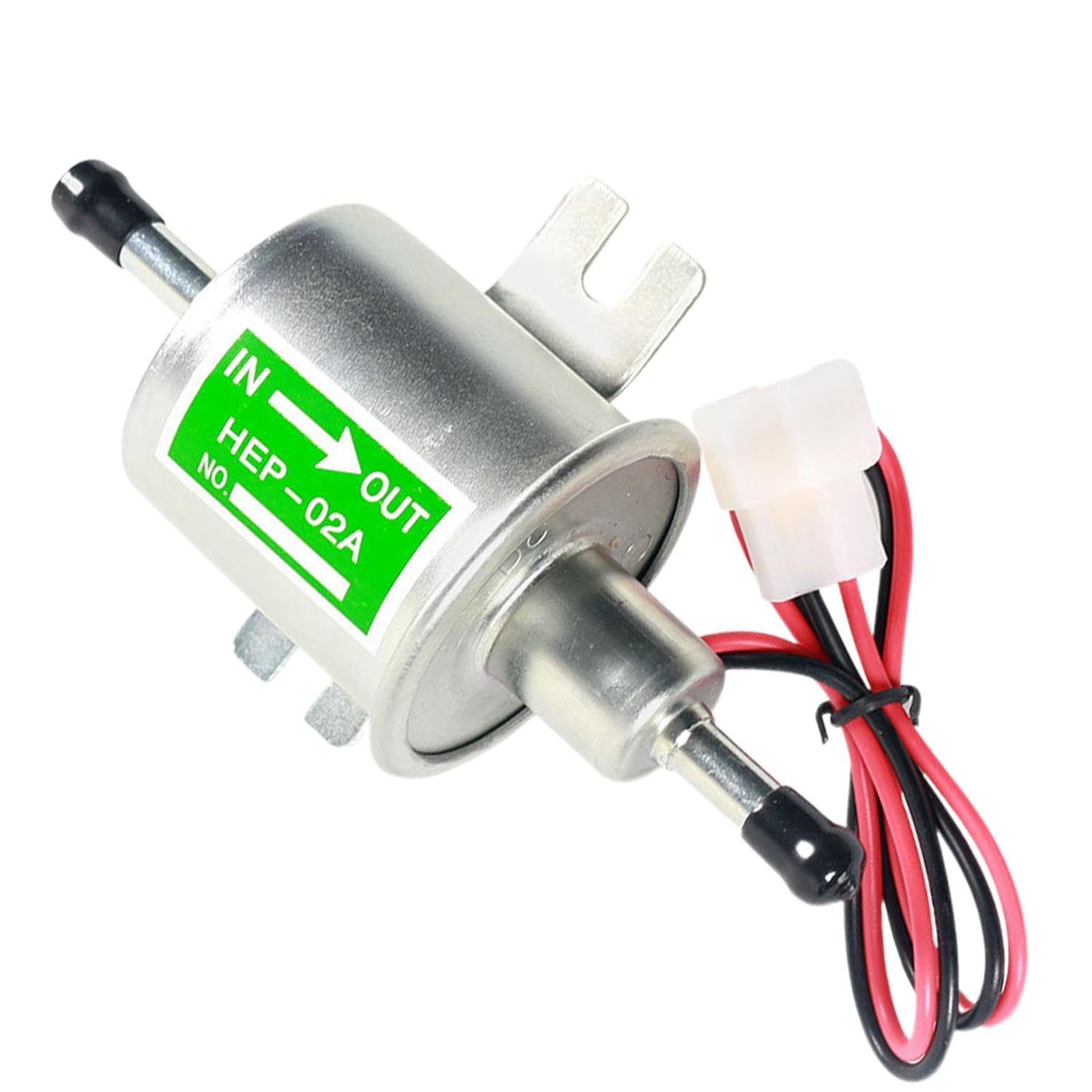 12V-Ölpumpe, Niederdruck-Ölpumpe - 12V kleine Inline-Transfer-Ölpumpe - HEP-02A Motorrad-Ersatzteile, elektrische Ölpumpe für Rasenmäher, ATV, LKW, Boot von Wiuejg