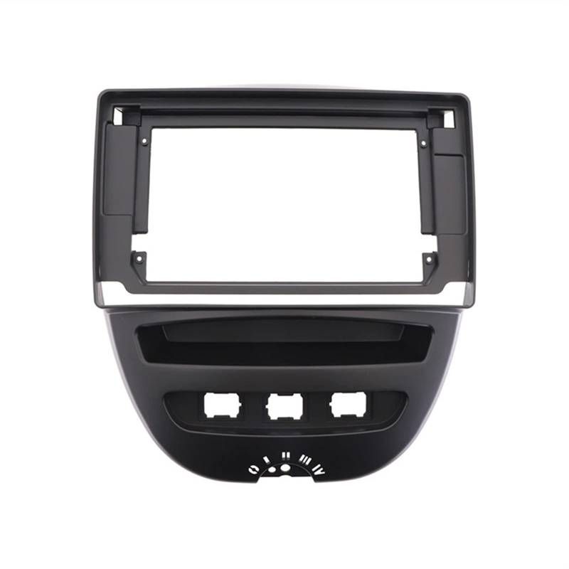 Armaturenbrett-Radioanzeige, Wivplex Doppel-Din-Autoradio-Blende 2 Din Aygo, for Peugeot, 107 Citreon C1 2005 2006 2007 2008 2009 2010 2011 2012 2013(10.1 Inch) von Wivplex