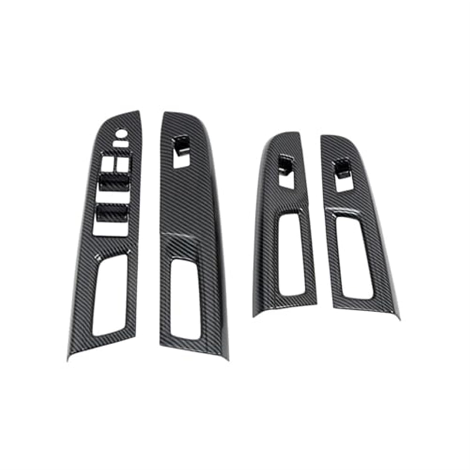 Kfz -Fensterschalter Trim, Wivplex Fensterglas-Hebeknopf-Zierschalterabdeckung, Türarmlehnenverkleidung, for Subaru, WRX/WRX STI 2015-2020 RHD-Fenstersteuerungsverkleidung von Wivplex