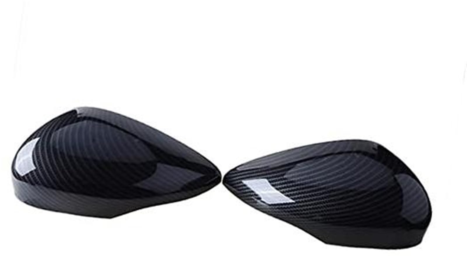 Spiegelverkleidungsabdeckung, Wivplex Auto-Seitenspiegelabdeckung, Rückspiegelkappen, Ersatz for Automobil-Außenteile, for Ford, for Fiesta, MK7 2008–2017(BLACK Carbon Fiber Pattern) von Wivplex