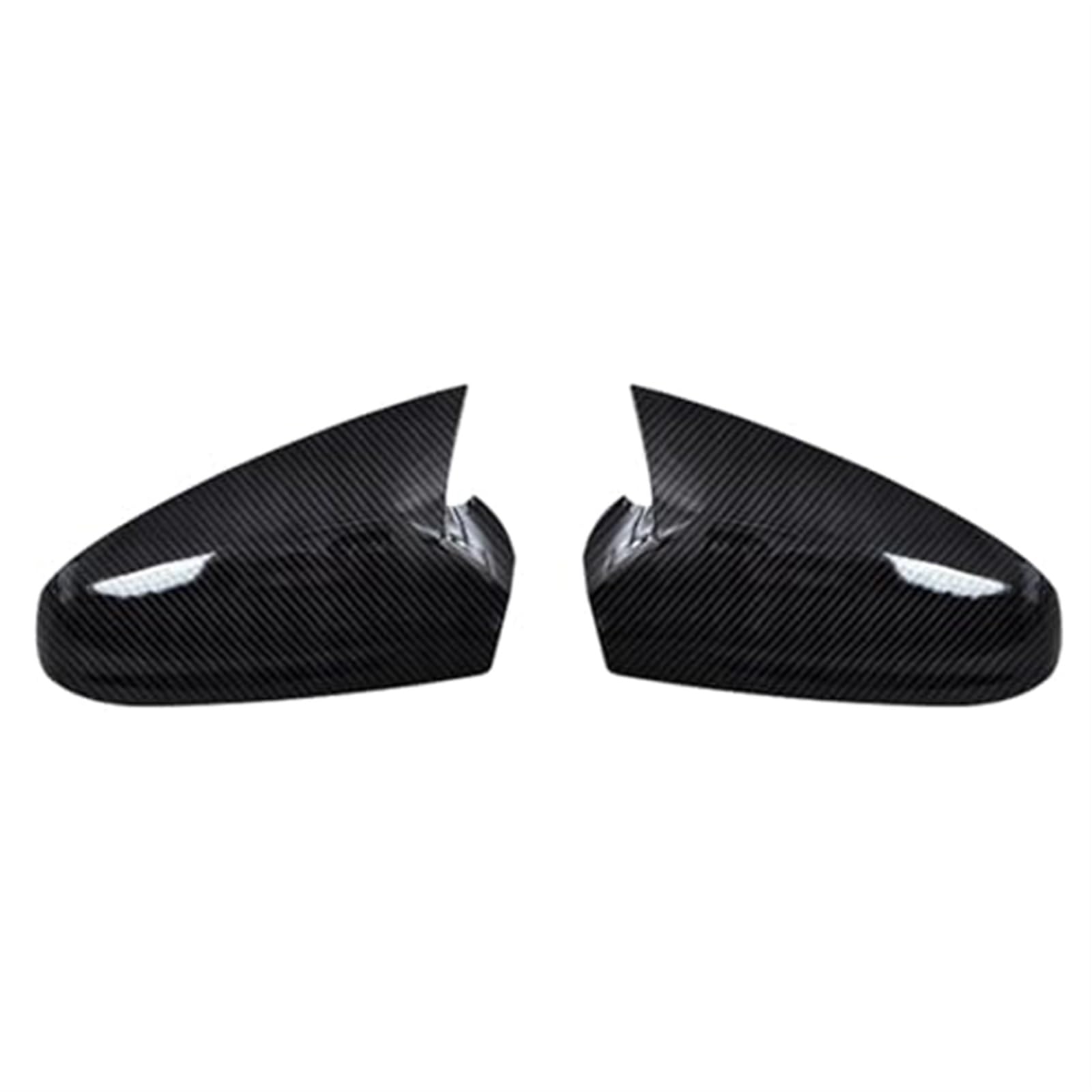 Spiegelverkleidungsabdeckung, Wivplex Carbon Fiber Look Auto Seitentür Flügel Rückspiegel Abdeckung Rückspiegel Abdeckung, for Opel, for Vauxhall, for Astra H 2004-2013 Außenspiegel Ersatzteile(Black von Wivplex