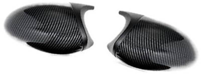 Spiegelverkleidungsabdeckung, Wivplex E90 E91 Schwarz M3 Stil Abdeckung E81 E82 E87 E88, for, 1 3 Serie E92 E93 Carbon Faser M Look Rückspiegel Kappe Auto Zubehör(BLACK Carbon Fiber) von Wivplex