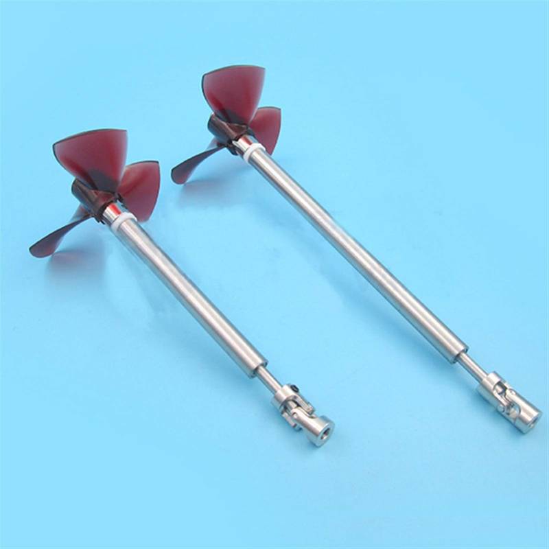 Wivplex 1 Paar 5 mm Antriebswellensatz Getriebewellenbaugruppe Welle + Buchse + Requisiten 80 mm Außendurchmesser Propeller CW CCW, for RCBoat-Teile Antriebswelle für Bootsmotoren(15x9cm for 5mm) von Wivplex