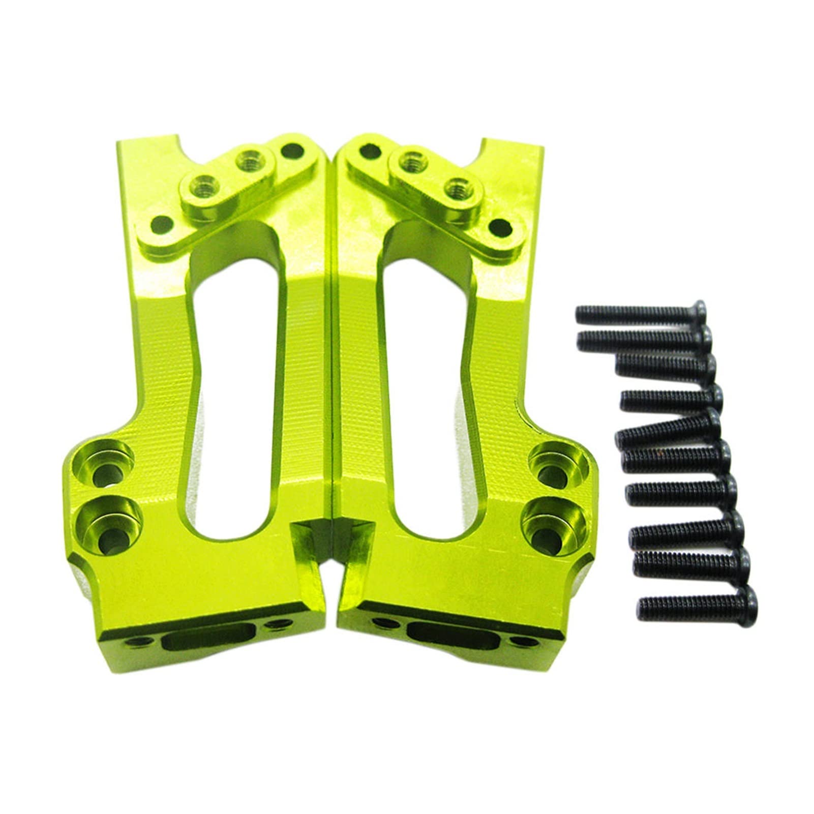 Wivplex 2 Stück Aluminium-Stoßdämpfer hinten, for 1:12 RC-Autozubehör Rc-Auto-Stoßdämpferhalterung(Green) von Wivplex