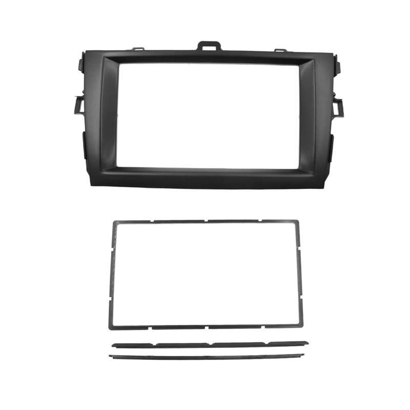 Wivplex 2Din DVD GPS Stereo Radio Blende Armaturenbrett Rahmen Panel Montage Installation Trim Kit, for Toyota, for Corolla, 2008-2010 Radioblende von Wivplex