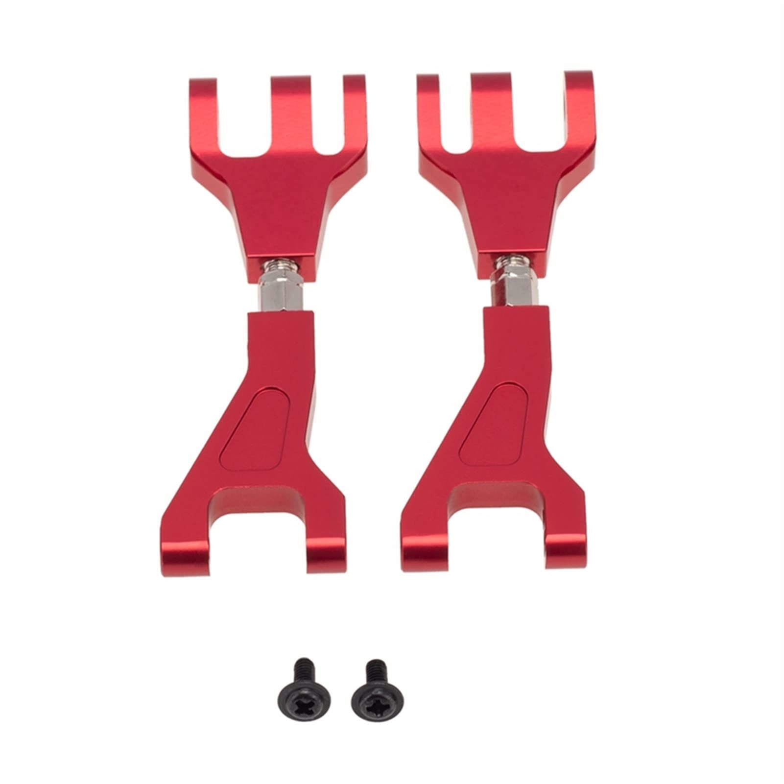 Wivplex 2Pcs Aluminium Vorne Hinten Oberen Querlenker, for 1/10, for Redcat, for Blackout XTE SC XBE (Pro) Upgrade Teile Zubehör Aufhängungsarm-Set(Red) von Wivplex