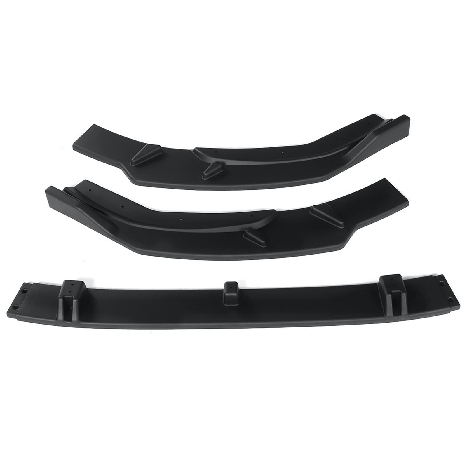 Wivplex 3 Stück Auto-Frontstoßstange Lip Chin Bumper Body Kits Splitter Diffusor Spoiler, for, A4 2020 A4 Bumper Lip Splitter Kinnspoiler für die vordere Stoßstange von Wivplex