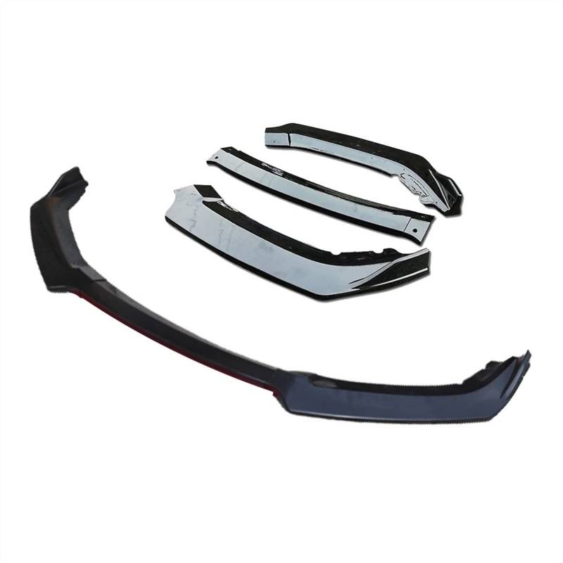 Wivplex 3 Stück Autozubehör Frontstoßstange Lippensplitter Diffusor Lip Body Kit Spoiler Stoßstangen, for Renault, Megane 3 Schwarz Kinnspoiler für die vordere Stoßstange(3pcs) von Wivplex