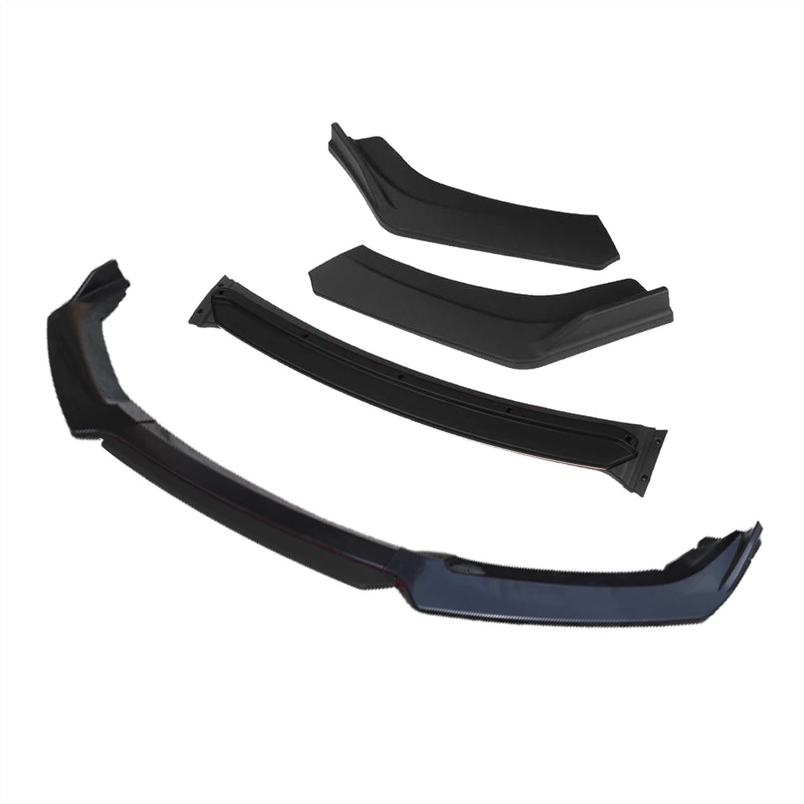 Wivplex 3-teiliges Zubehör, Auto-Frontstoßstangen-Lippensplitter, Diffusor-Lippenkörper-Kit, Spoiler-Stoßstangen, for Toyota, for Corolla, 2015 2016 2017, Schwarz Frontspoiler(4pcs+Black) von Wivplex