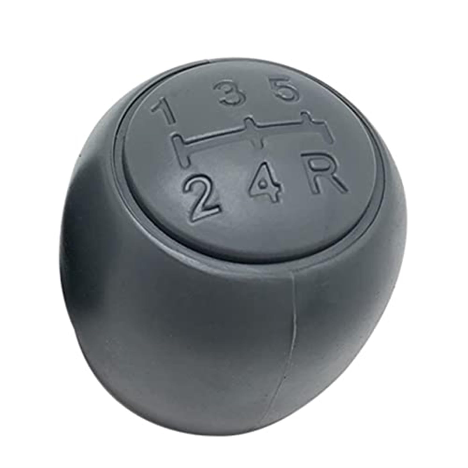 Wivplex 5-Gang-Schaltknaufkopf, Handball, Ledermanschette, Kofferraumabdeckung, Gehäusekragen, for FIAT, 500 500C 2007–2013, for Panda 2003–2012 Schaltknauf(Gray Knob) von Wivplex