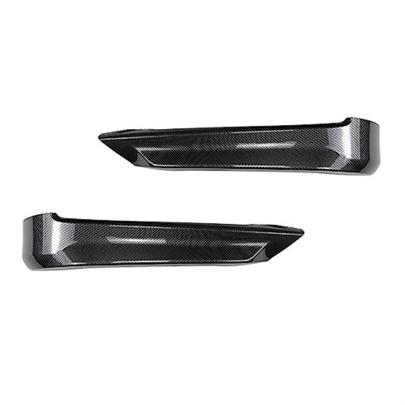 Wivplex 5PCS Auto Frontstoßstange Lippensplitter Diffusor Body Kit Spoiler Stoßstangenschutz Schutz, for, 3er E90 E91 2005-2008 Tuning Frontspoiler Frontlippendiffusor(Black Carbon Look Splitter) von Wivplex