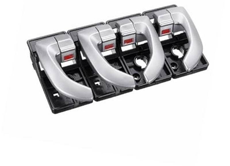 Wivplex 82620-2Z02, for Hyundai, for Tucson 2005 2006 2007 2008 2009 Autoinnenraum Innentürgriff Links rechts Set Zubehör Autotürzubehör(Black 4pcs Silver) von Wivplex