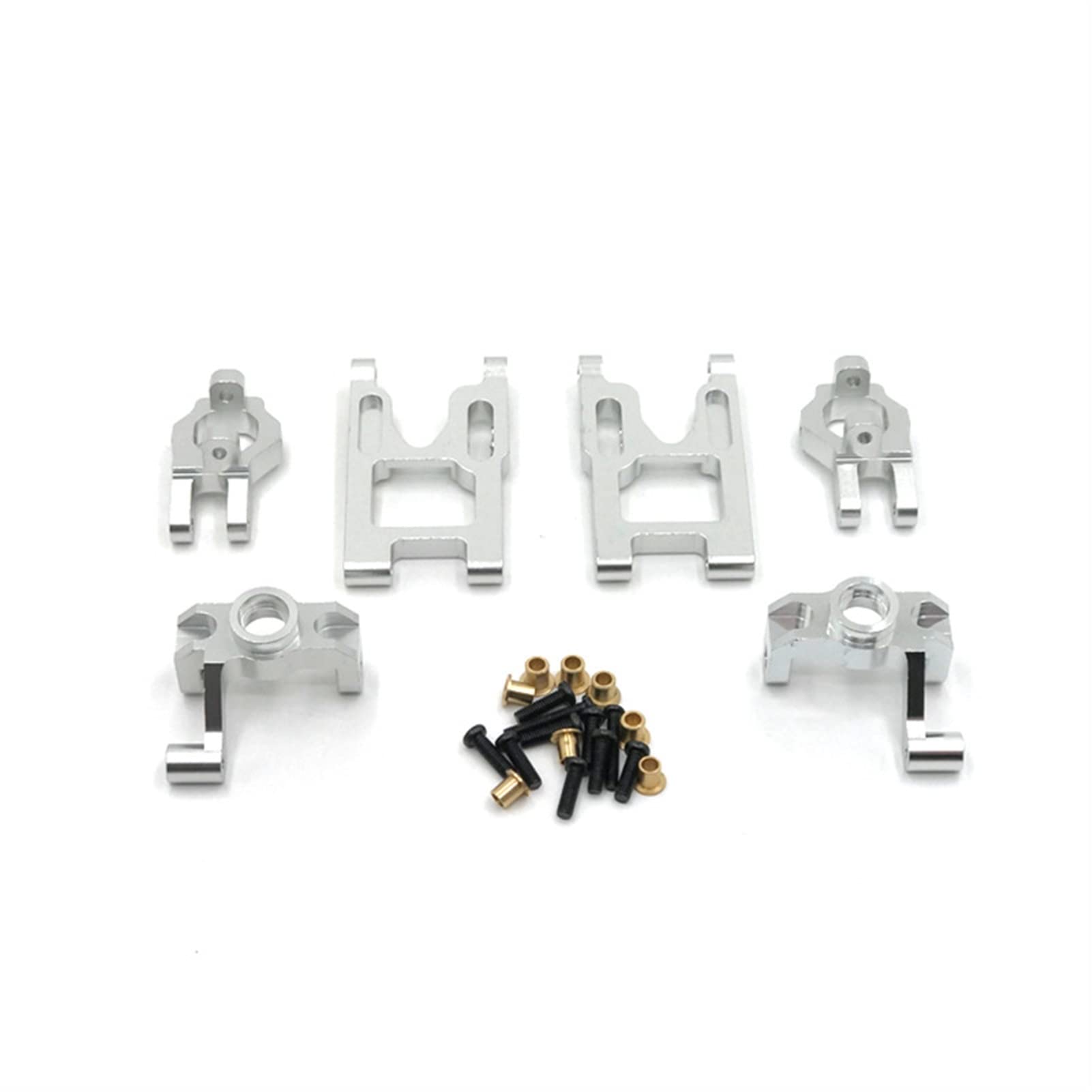 Wivplex Arm C, for Sitz, Lenkschale, Fahrzeugmodellteile, for WLtoys, 12427 12428 AB 12423 RC-Autoteile Rc-Auto-Stoßdämpferhalterung(Silver) von Wivplex