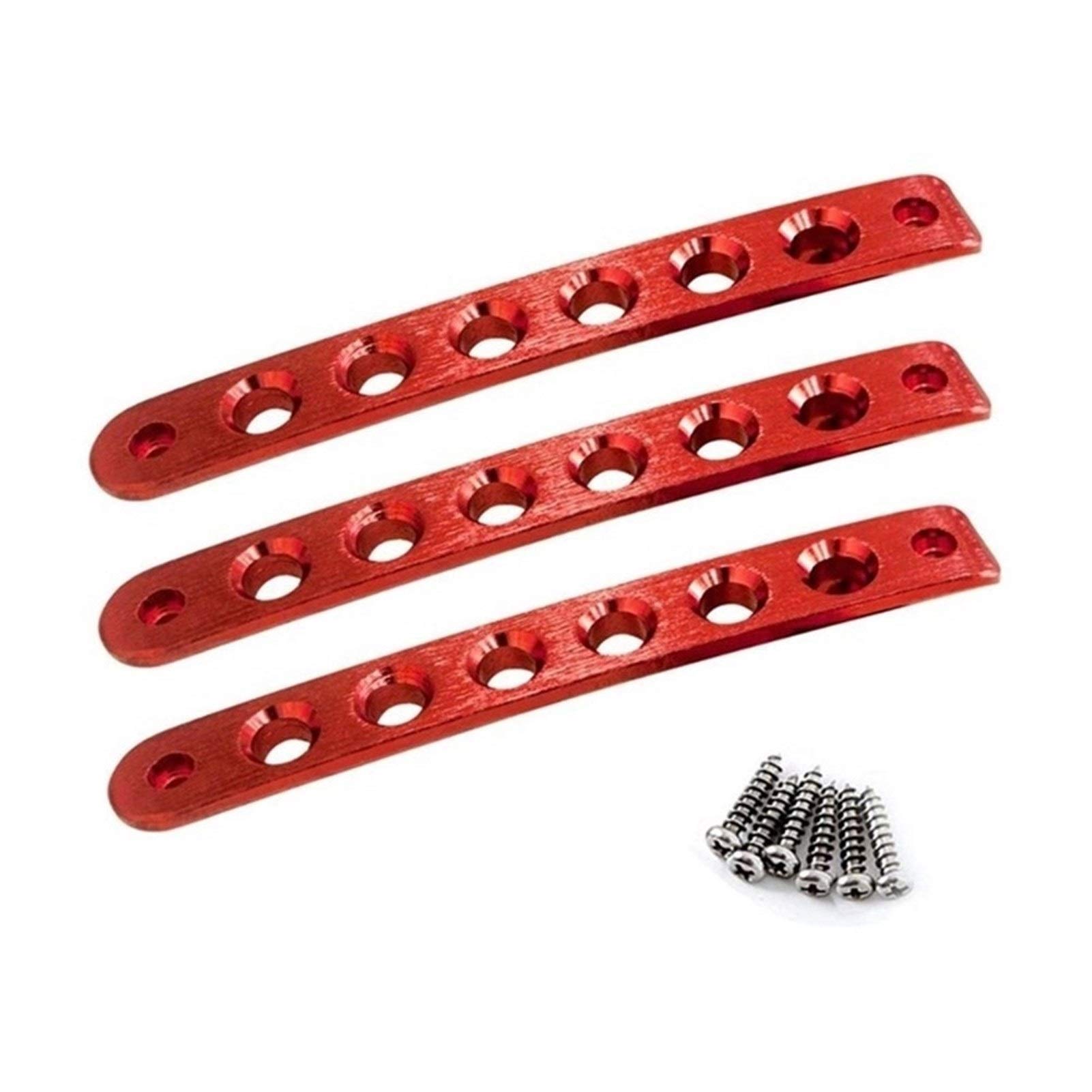 Wivplex Auto-Außentürgriff-Abdeckungsverkleidung, for Jeep, Wrangler JK 2007–2016, Vordertür, Aluminium-Haltegriff-Abdeckung, Türgriff-Einsatz Türgriffschale(3X Red) von Wivplex