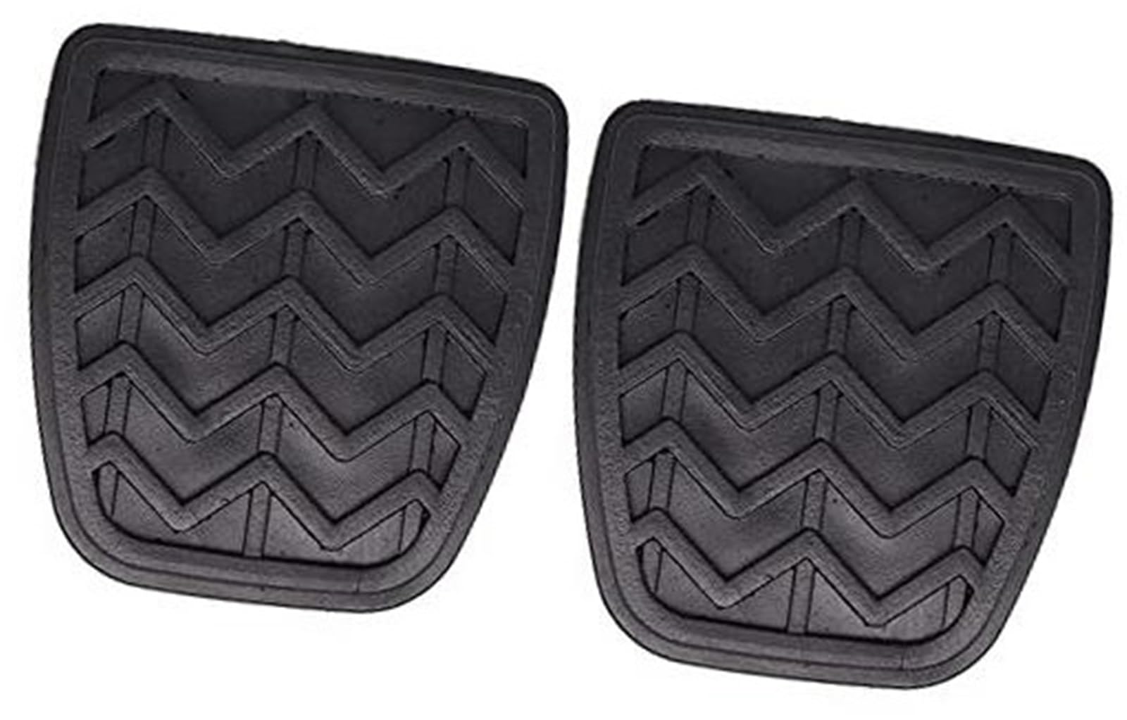 Wivplex Auto-Bremsen-Kupplungs-Fußpedal-Pad-Abdeckung, for Toyota Platz XP10 Vitz Yaris, for Echo, 2000–2005 Auto-Pedalabdeckungs-Set für den Innenraum(BLACK 2Pc) von Wivplex