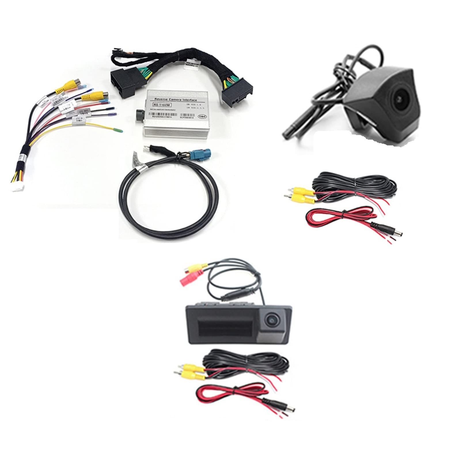 Wivplex Auto-Front-/Rückfahrkamera, for, A6 C7 2009-2015 mit MMI-System, Rückfahrkamera-Schnittstellenadapter, Bildschirm-Decoder Einparkkamera vorne(Rear Front Camera) von Wivplex