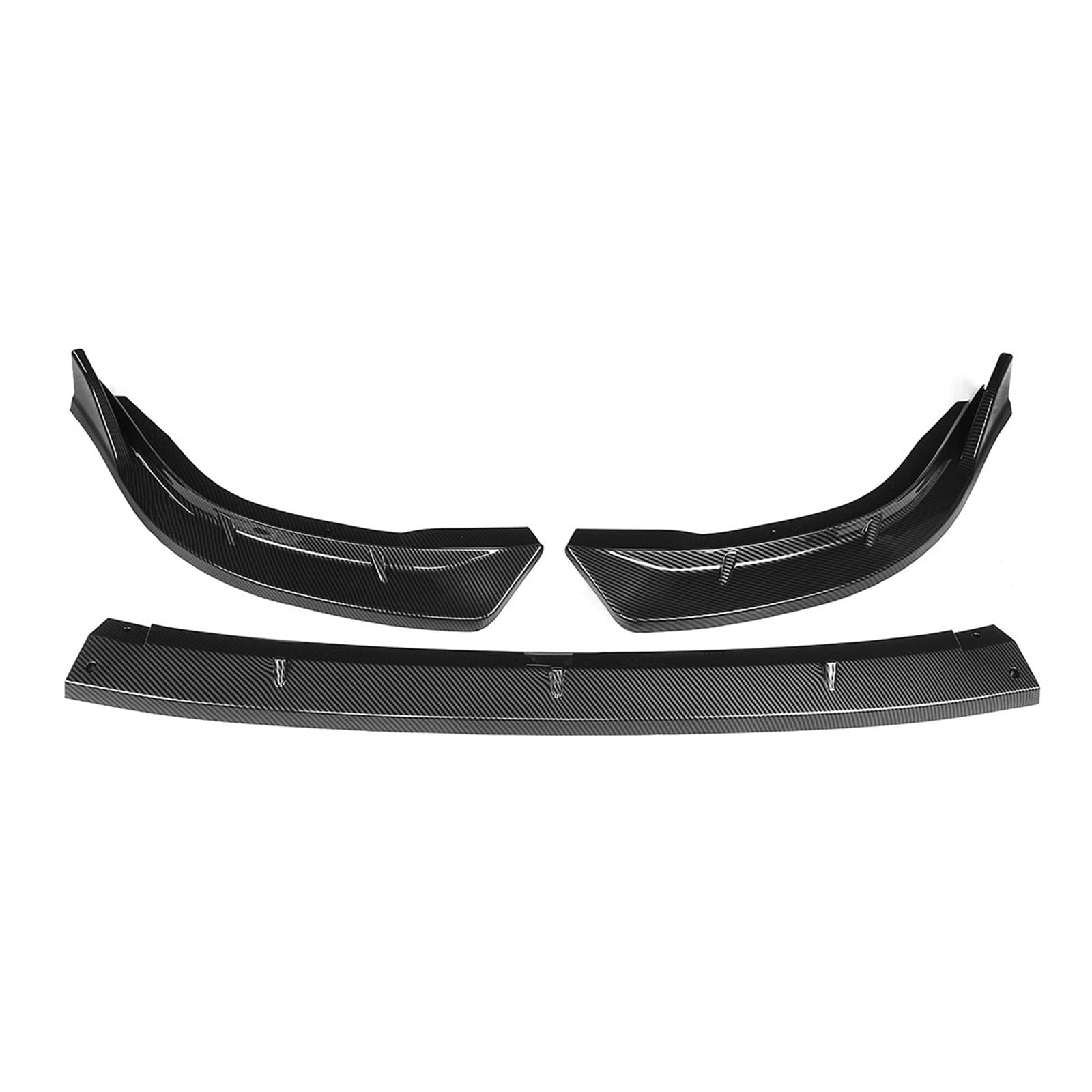 Wivplex Auto-Frontstoßstangen-Lippen-Kinn-Stoßstangen-Karosserie-Kits, Splitter-Abdeckungsverkleidung, for Civic, 8. Generation 2006–2011 Frontspoiler(Carbon Fiber Look) von Wivplex