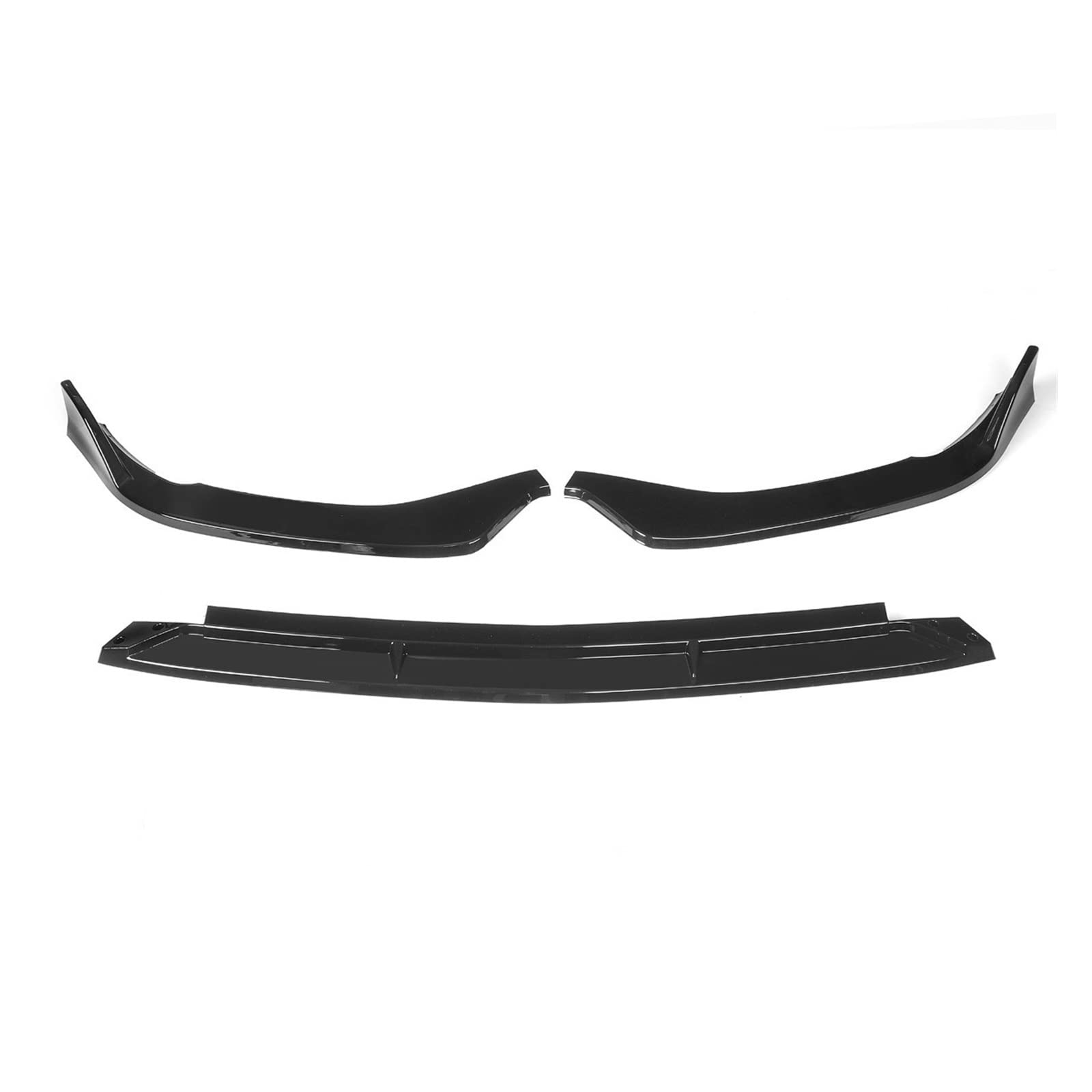 Wivplex Auto-Frontstoßstangen-Lippensplitter, Kinn-Stoßstangen-Body-Kits, Spoiler, for Mercedes-Benz, C-Klasse W206 C200 C260 2021 2022 Frontspoiler(Glossy Black) von Wivplex