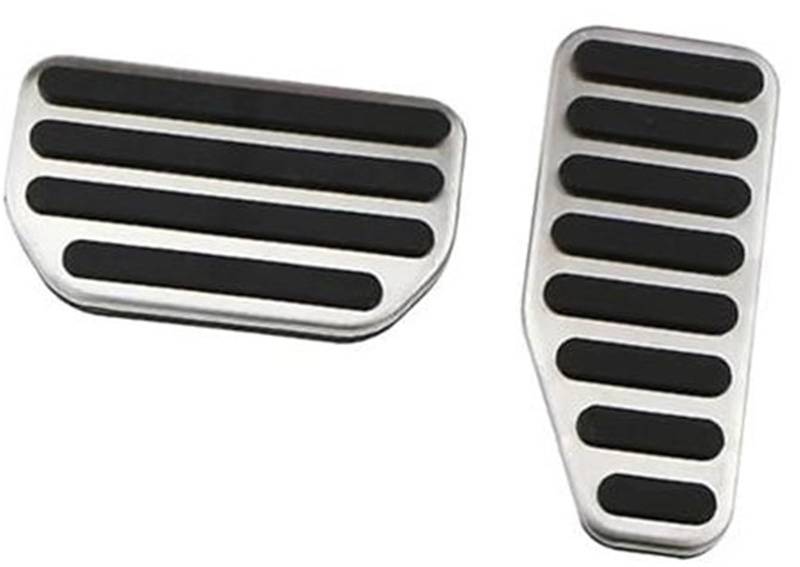 Wivplex Auto-Gaspedal-Bremsfußpedalabdeckungen, for Jimny 2019+, for Jimny 2019–2020, Edelstahl-Zubehör Kraftstoffbremspedale(BLACK AT pedal) von Wivplex