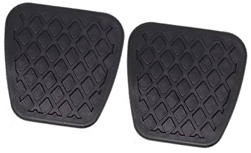 Wivplex Auto-Gummi-Bremsen-Kupplungs-Fußpedal-Pad-Abdeckungen, for, for Accord, 1.–7. Generation 1985–2017 Auto-Pedalabdeckungs-Set für den Innenraum(BLACK 2Pc) von Wivplex