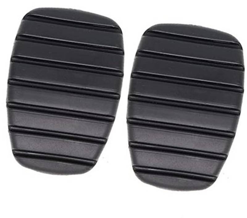 Wivplex Auto-Gummi-Bremsen-Kupplungs-Fußpedal-Pad-Abdeckungen, for Renault Captur Clio Espace Laguna Modus Symbol Safrane Scala Auto-Pedalabdeckungs-Set für den Innenraum(BLACK 2Pc) von Wivplex