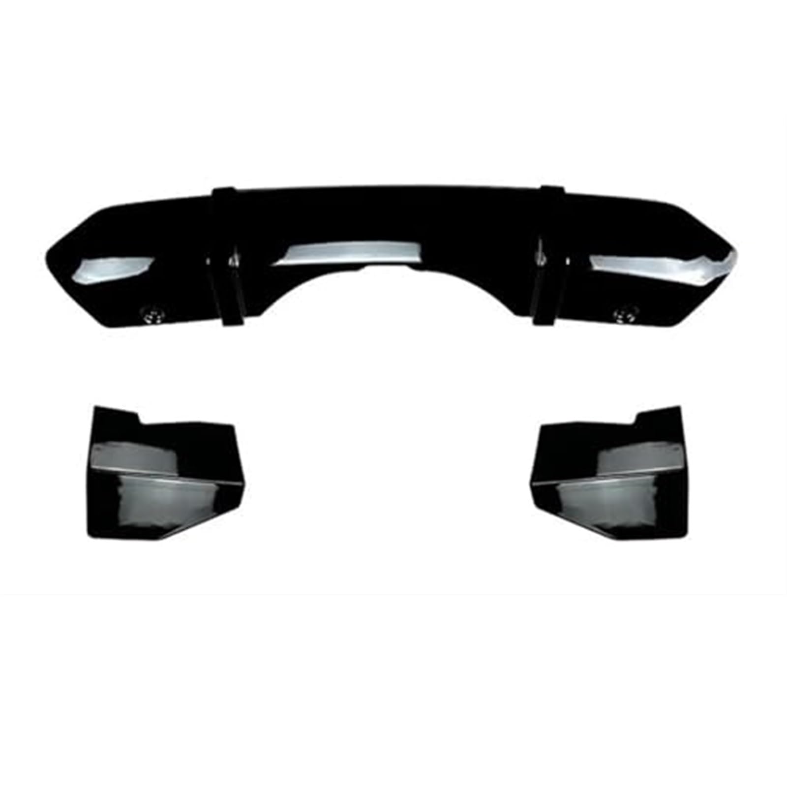 Wivplex Auto Heckspoiler Autozubehör Heckspoilerlippe Diffusor Spoiler Splitter Schutz Hecklippe Spoilerecke, for, for X5 F15 2014-2018 Auto-Heckspoiler(Gloss Black) von Wivplex