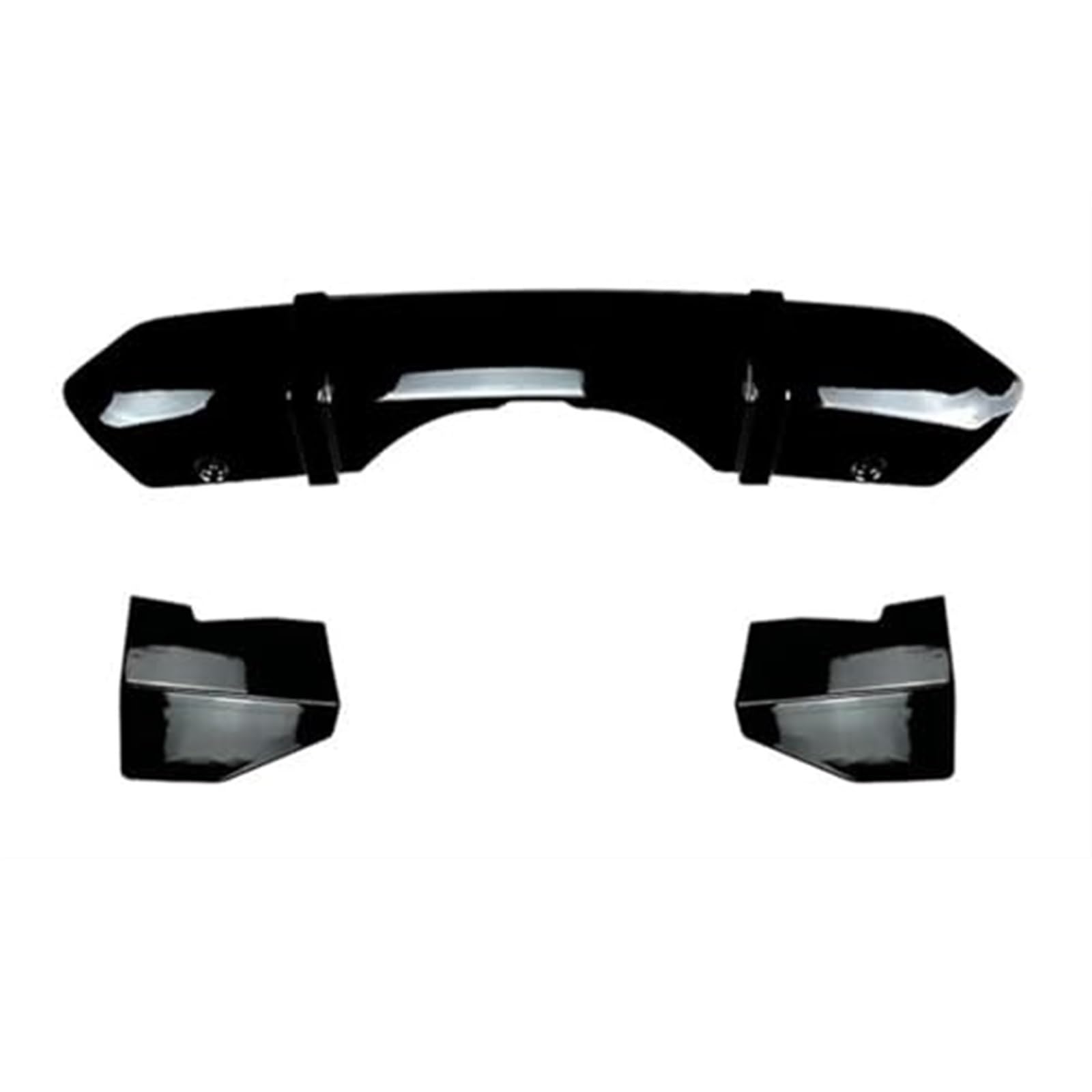 Wivplex Auto Heckspoiler Autozubehör Heckspoilerlippe Diffusor Spoiler Splitter Schutz Hecklippe Spoilerecke, for, for X5 F15 2014-2018 Autospoilerflügel Auto-Heckspoiler(Gloss Black) von Wivplex