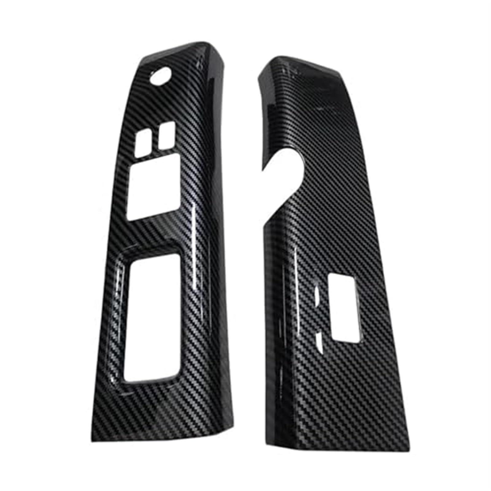 Wivplex Auto-Innenfensterschalter-Abdeckung, Verkleidungsfeld, for Nissan 350Z Fairlady B 2003-2005 Linkslenker, schwarzes ABS, ABS-Fenstersteuerungsverkleidung Blende für Fensterheberschalter von Wivplex