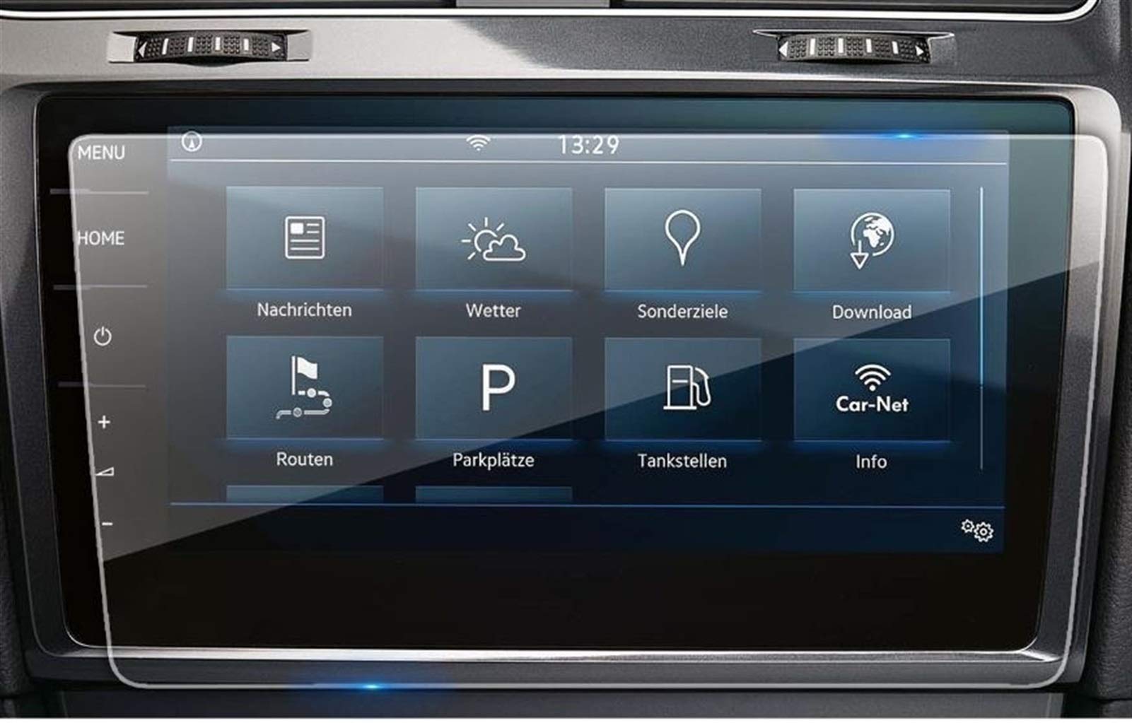 Wivplex Auto Multimedia Displayschutzfolie, for Golf, 7/Golf Variant 2018 Autonavigation Touchscreen Autoinnenraum Schutzaufkleber Displayschutzfolie(9.2inch) von Wivplex