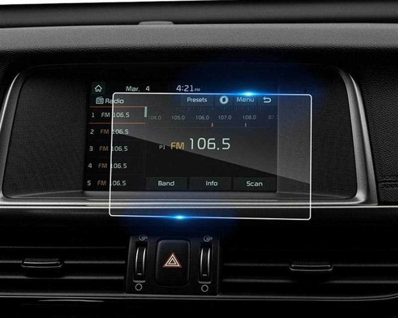 Wivplex Auto Multimedia Displayschutzfolie, for Optima UVO 2017 2018 Navigation Touch Center Display Auto Innenraum Schutz Aufkleber Displayschutzfolien(7inch) von Wivplex
