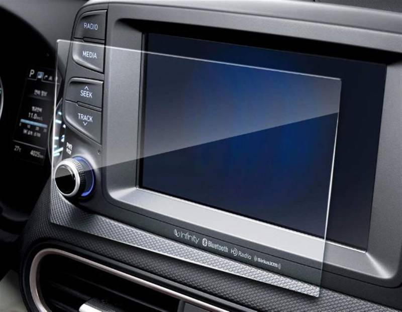 Wivplex Auto Multimedia Displayschutzfolie, for Tucson 2019 Navigation Gehärtetes Glas Displayschutzfolie Auto Innenraum Schutz Aufkleber Displayschutzfolien(7inch) von Wivplex