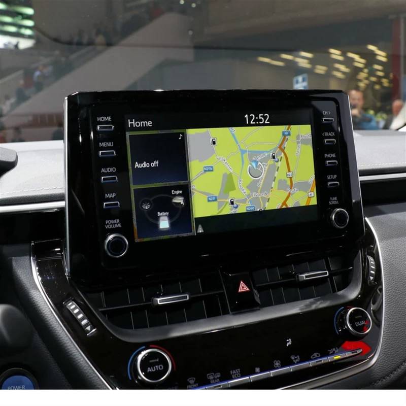 Wivplex Auto-Navigations-LCD-Bildschirmschutzfolie aus gehärtetem Glas, for Toyota, Corolla/C-HR 2019 2020 Zentralsteuerungsanzeige Displayschutzfolie(8inch high Match) von Wivplex