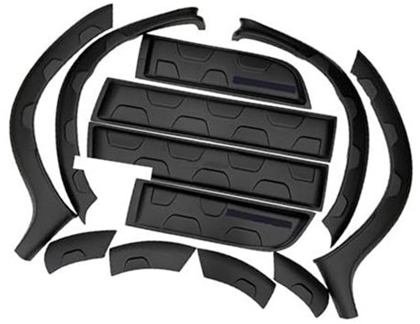 Wivplex Auto-Radkästen und Zierleisten, for Renault, for Dacia, Duster 2010–2022, Autodekorationen, komplettes Set, Stoßstangenverkleidung Erweiterte Radkastenabdeckungen(2010-2017) von Wivplex