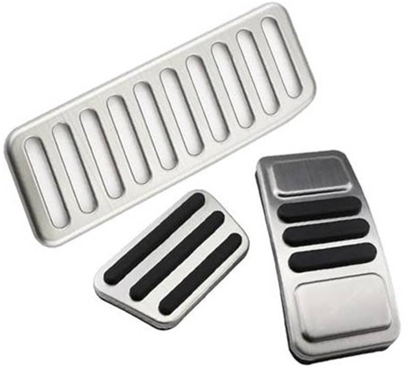 Wivplex Autopedale, for Ford, for Mustang, 2015–2021 Ersatzteile AT Pedal Bremspedalabdeckung Fußstütze Pedale Pads Kraftstoffbremspedale(BLACK AT With Rest) von Wivplex