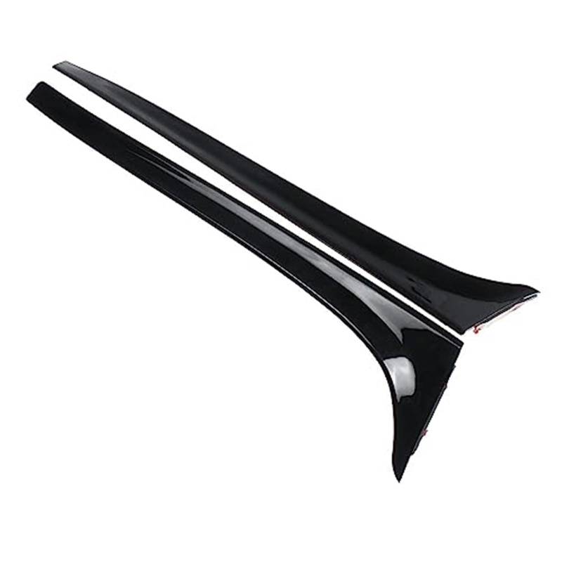 Wivplex Carbon Fiber Black Rear Window Side Spoiler Wing, for VW, for Golf, 7 MK7 GTD R 2014-2018 Car-Styling Auto Accessories Rear Spoiler Heckscheiben-Seitenspoilerflügel(Black Gloss Black) von Wivplex