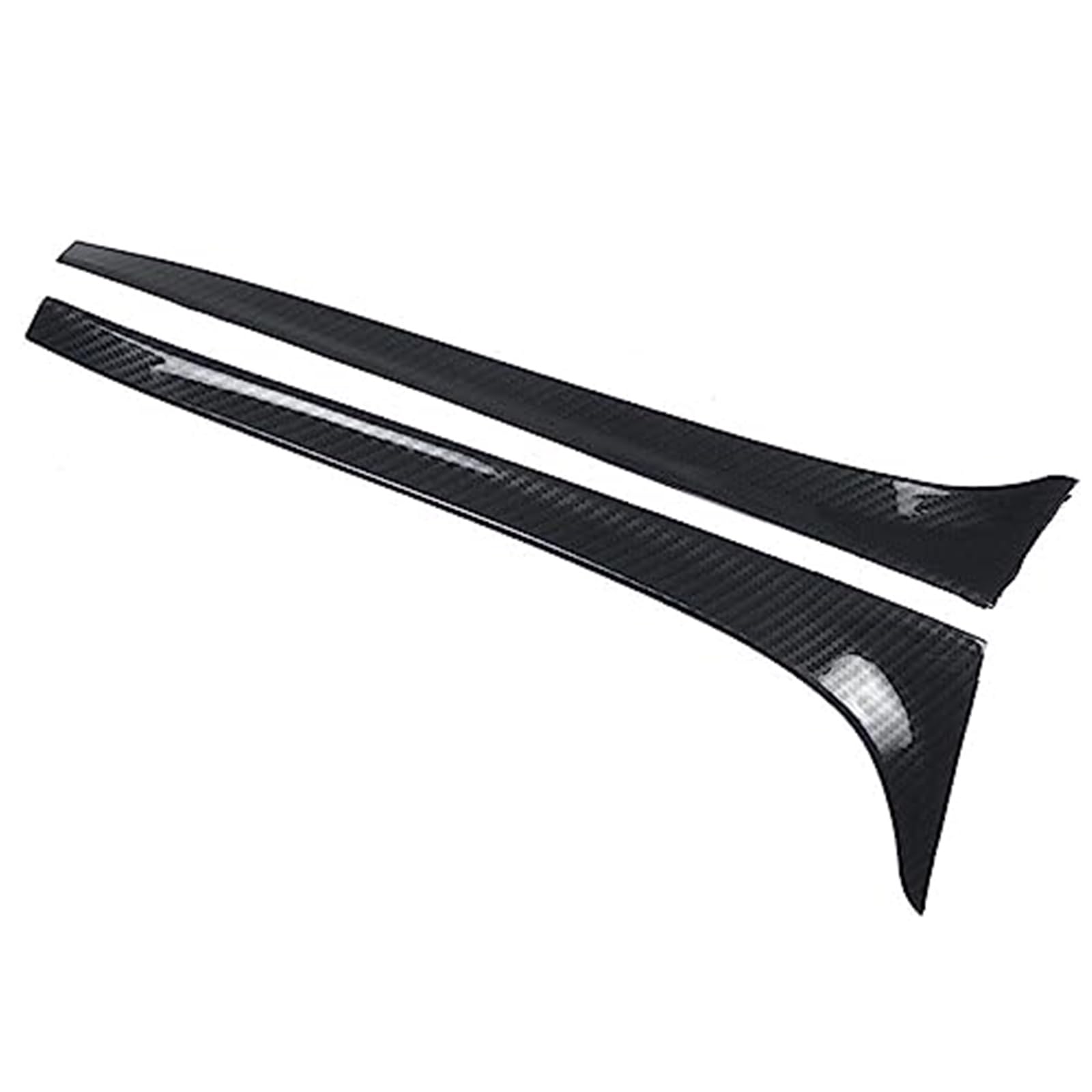 Wivplex Carbon Fiber Rear Window Side Spoiler Wing, for Golf, 7 MK7 GTD R 2014-2018 Car-Styling Auto Rear Window Mirror Tail Accessories Rear Spoiler Heckscheiben-Seitenspoilerflügel von Wivplex