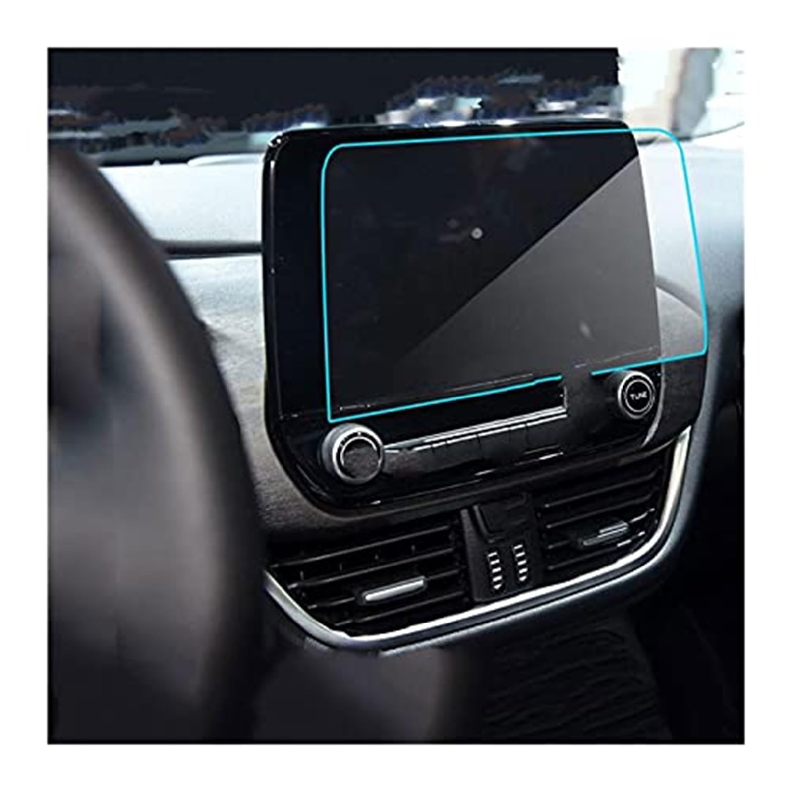 Wivplex Displayschutzfolie for Instrumente, for Ford, for 2019 2020 2021, 8 Zoll, Auto-GPS-Navigation, Displayschutzfolie aus gehärtetem Glas, Schutzfolie aus gehärtetem Glas Displayschutzfolie fürs A von Wivplex