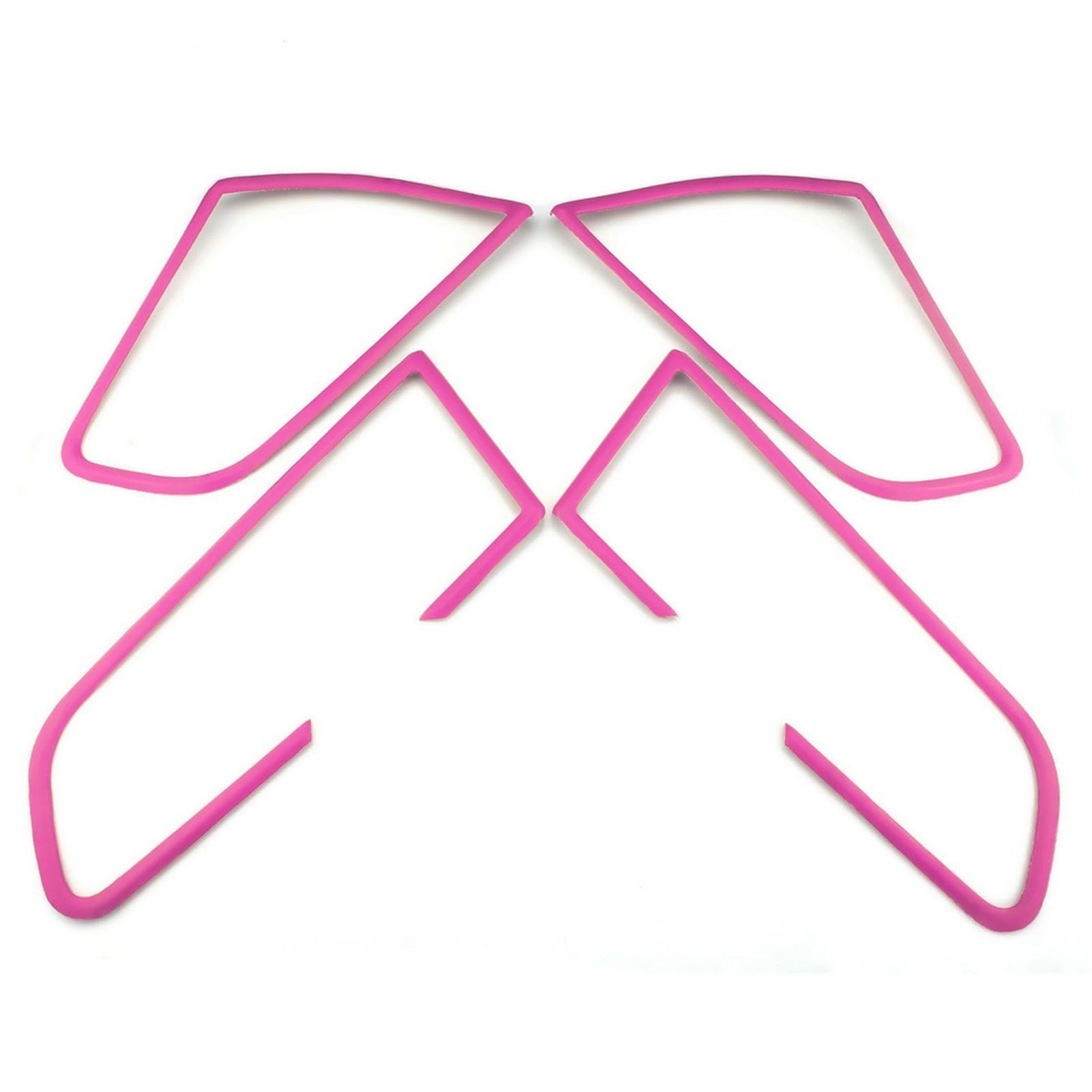 Wivplex For MINI, Cooper-Zubehör, Countryman F60, Aufkleber zur Dekoration der Auto-Audiolautsprecher, for Cooper F60 Luftauslassabdeckung am Armaturenbrett(Pink) von Wivplex