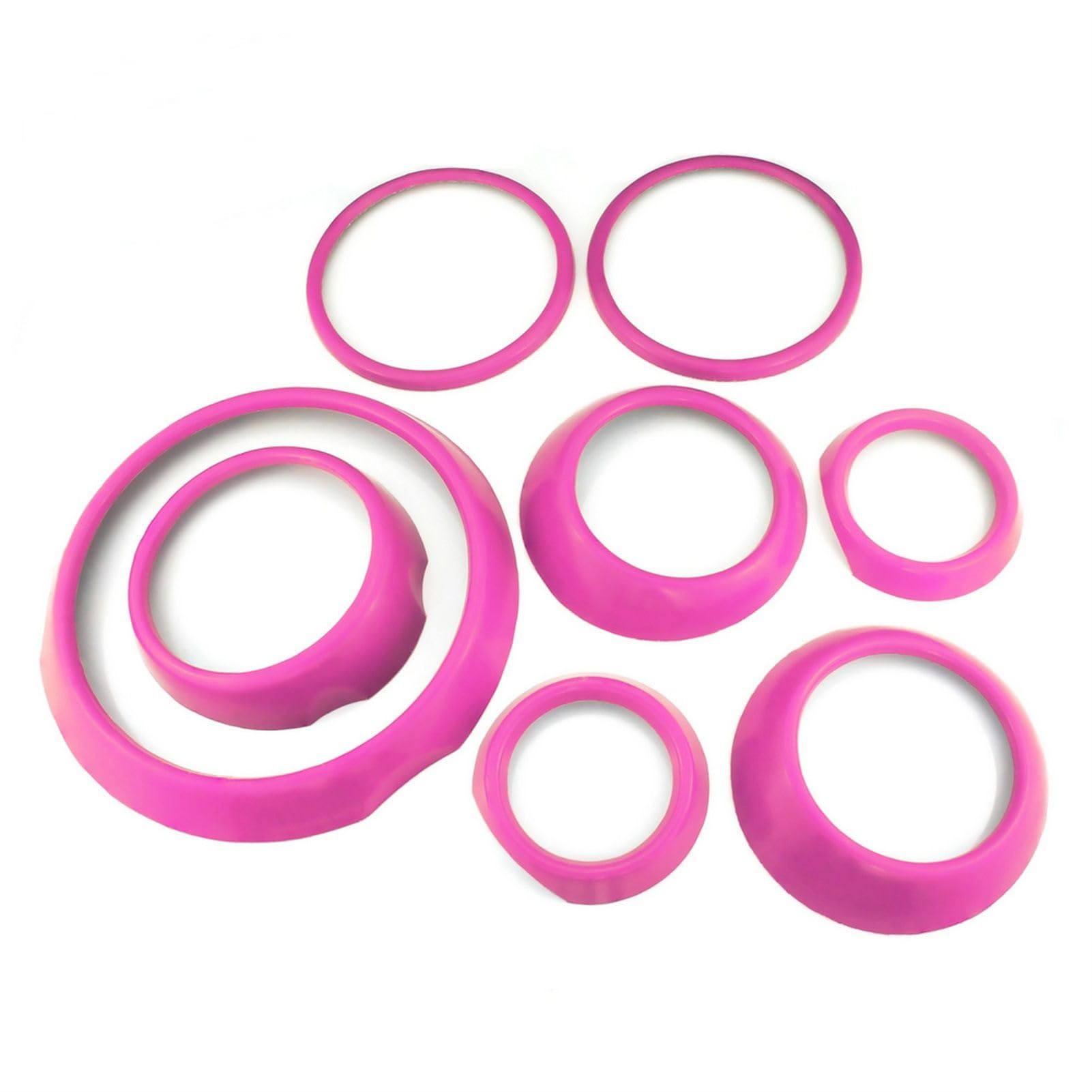 Wivplex For MINI, Countryman R60, Auto-Styling, Innendekoration, Aufkleberabdeckung, Cooper R60, Zubehör, R60 Luftauslassabdeckung am Armaturenbrett(R60 Pink) von Wivplex