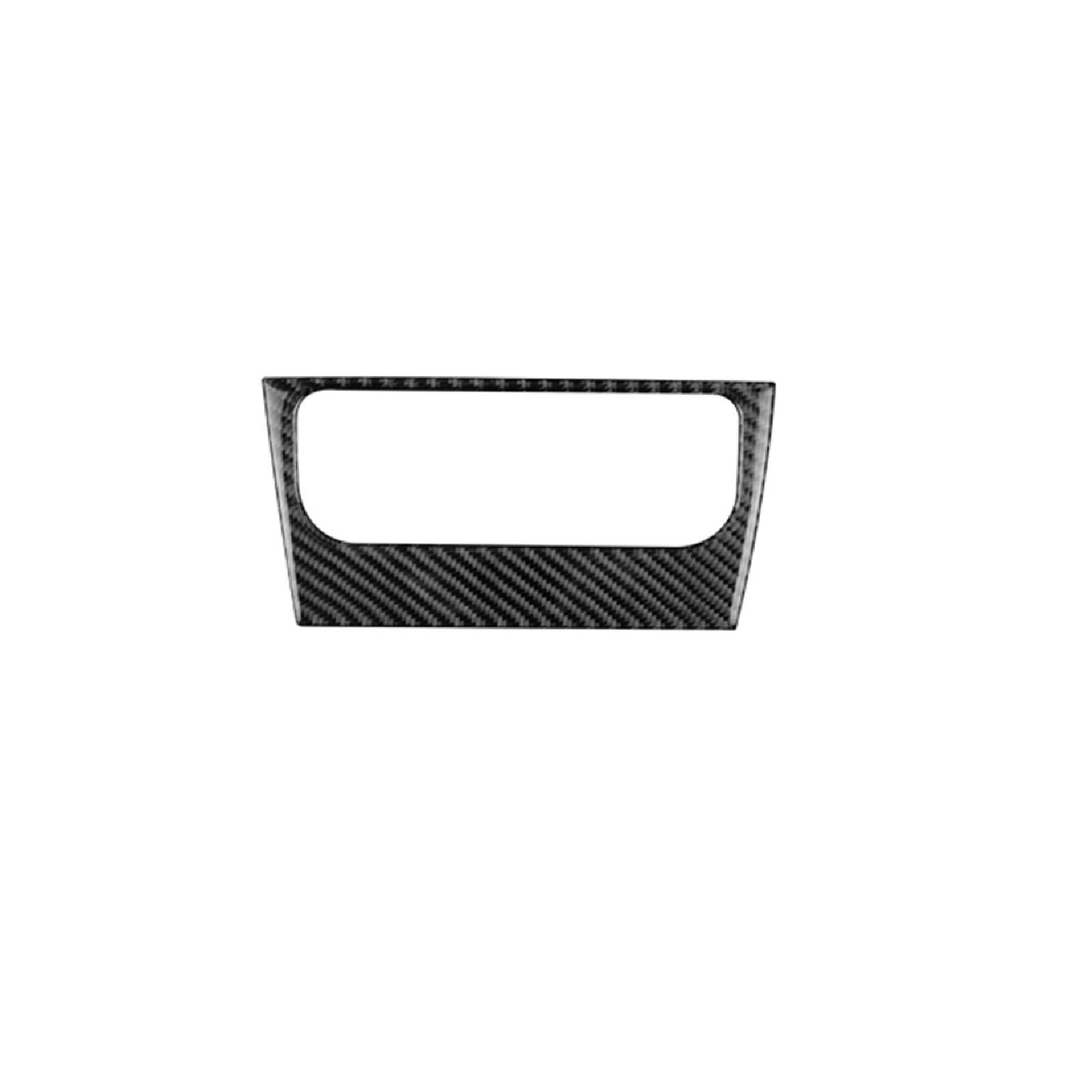 Wivplex For VW Volkswagen Golf 6 GTI R 2008-2013 Zubehör Carbon-Faser-Aufkleber-Auto-Zentralsteuerung Rahmen-Innenausstattung Luftauslassabdeckung am Armaturenbrett(Knob frame 1pcs) von Wivplex