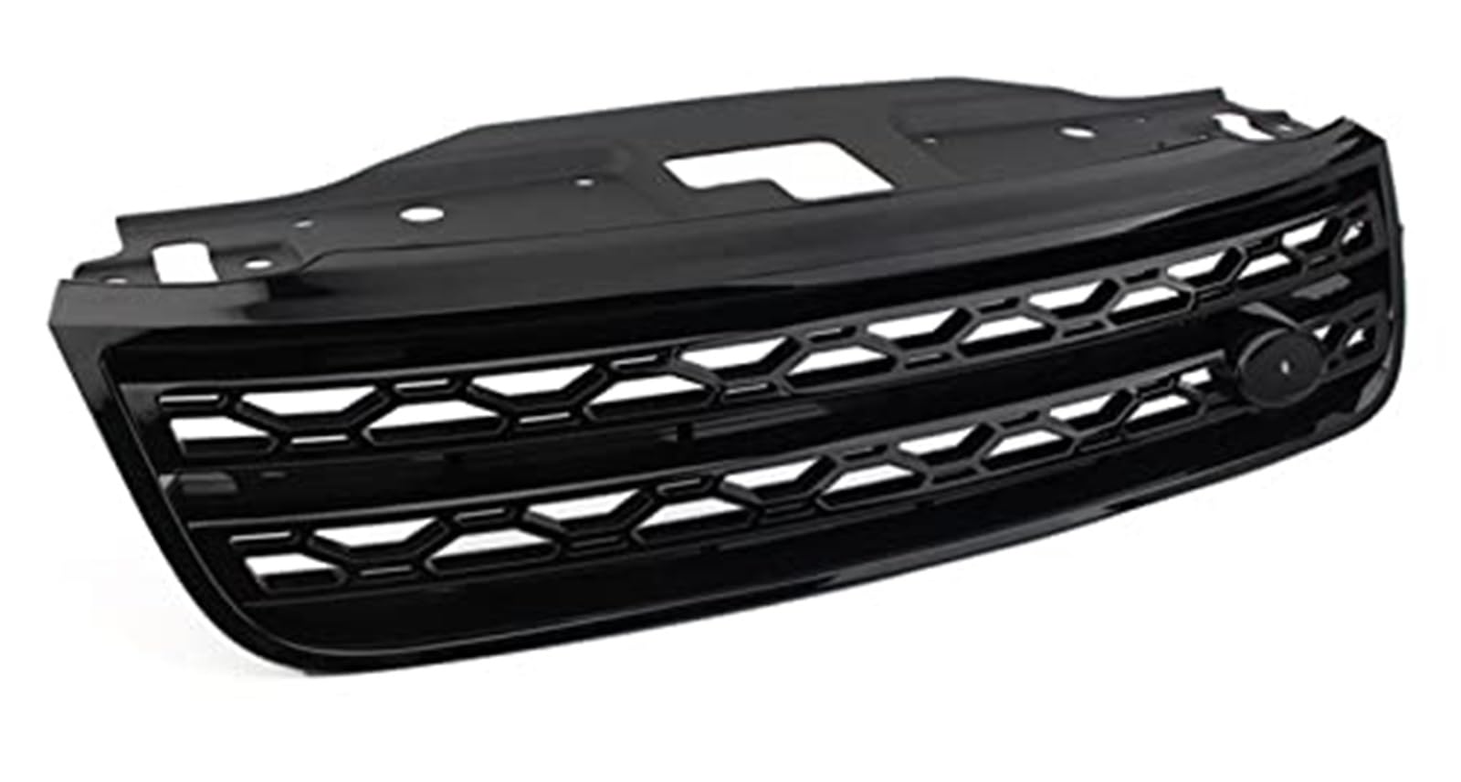 Wivplex Frontgrill, Auto-Frontstoßstangengrill, Lufteinlass-Kühlergrill, for Discovery 5 2017–2021, schwarzer Frontgrill Foglight-Augenbraue(Black Black Net) von Wivplex