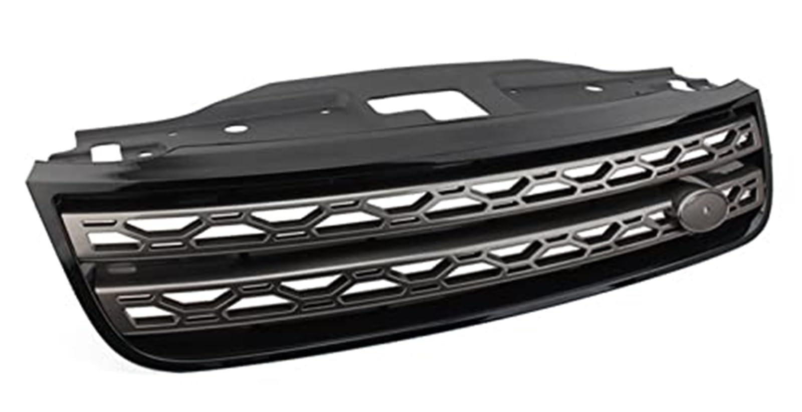 Wivplex Frontgrill, Auto-Frontstoßstangengrill, Lufteinlass-Kühlergrill, for Discovery 5 2017–2021, schwarzer Frontgrill Foglight-Augenbraue(Black Bright Gray) von Wivplex