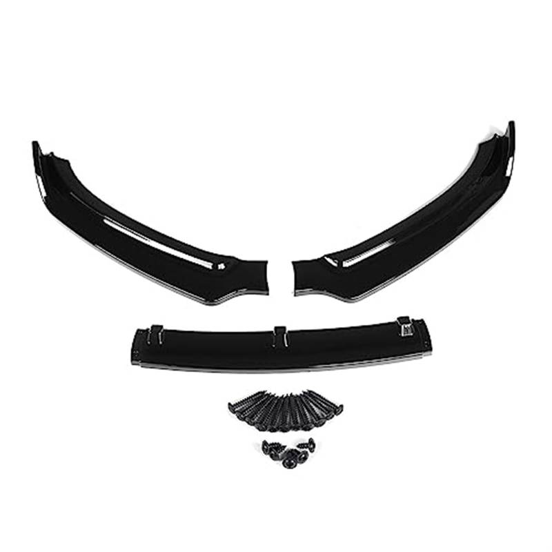 Wivplex Frontstoßstangenlippenspoiler Seitensplitter Canards Deflector Diffusor Body Kit Guards, for, A4 B8.5 2013-2016 Autozubehör Frontspoiler Frontlippendiffusor(Black Glossy Black) von Wivplex