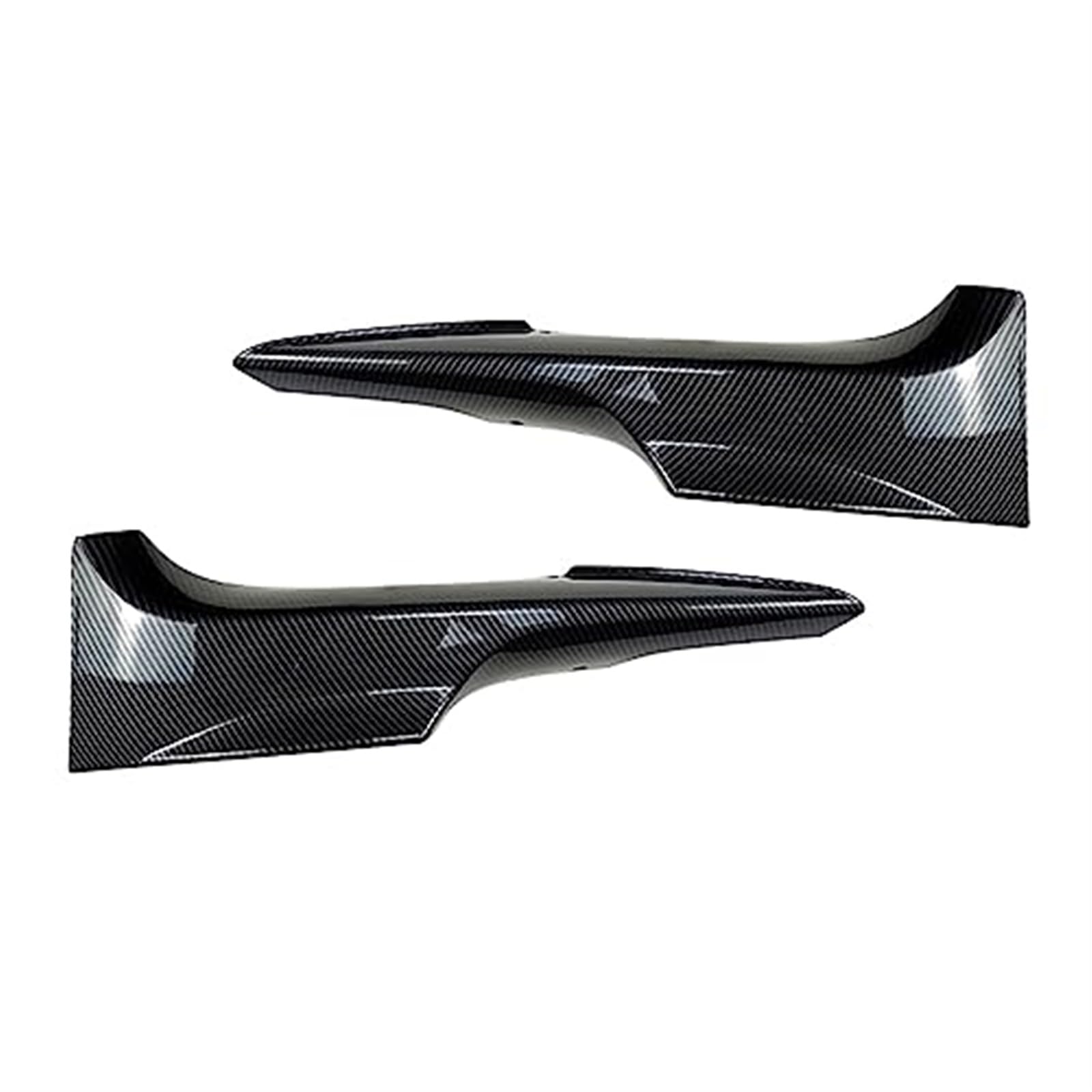 Wivplex Frontstoßstangensplitter Canards Cover Spoiler, for, 3er E92 E93 M-Tech 2006–2009 Body Kit Coupe 2-Türer Autozubehör Frontspoiler Kinnspoiler für die vordere Stoßstange(Black Carbon Fiber Loo von Wivplex